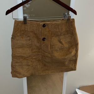 Women’s suede mini skirt